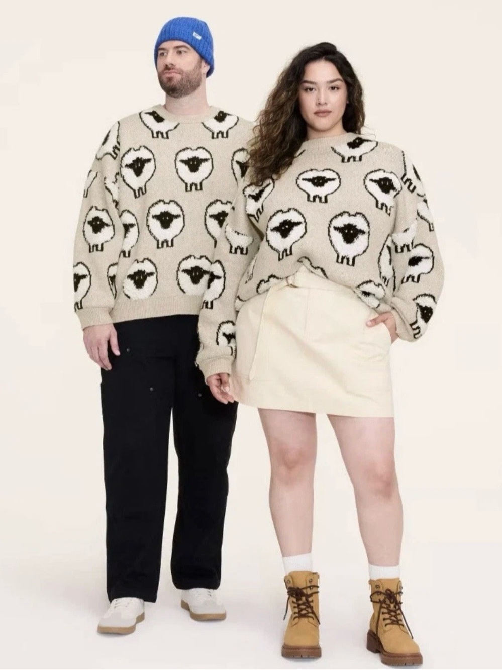 Adult Big Sheep Print Pullover Sweater - Woolrich x Target Taupe 2XL